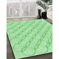 thumbnail image 3 of Ahgly Company Tapis d'Intérieur Lavable en Machine Carré Vert Transitionnel, 8 Pieds Carré, 3 of 7