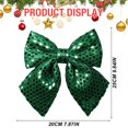 thumbnail image 3 of Xingjin Glitter Bow Ornaments, Christmas Tree Bows With Hollow-Out Design, Holiday Wreath Accent For Xmas Tree And Party Decor, 3 of 7