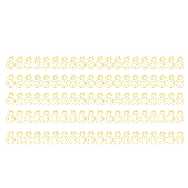 100 clips de papel dorados, lindos, elegantes, fuertes, de metal, duraderos, ampliamente utilizados, lindos clips de papel para la escuela y la oficina