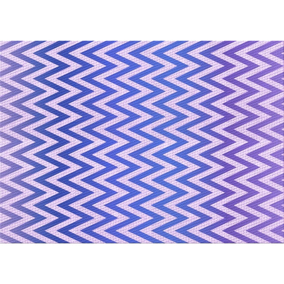 Ahgly Company Indoor Rectangle Patterned Mauve Purple Area Rugs, 5' x 7'