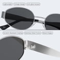 thumbnail image 4 of Livho 2025 Gafas de sol ovaladas de moda - Elegantes tonos polarizados para todos los días - Marcos de metal retro, 4 of 6