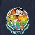 thumbnail image 2 of Men's Betty Boop Cancer Zodiac  Graphic Tee Navy Blue Medium, 2 of 5