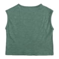 thumbnail image 3 of Toddler Boys Girls Vest T-Shirt Sleeveless Summer Crewneck Outside Wear Solid Color Vest 1-7Y, 3 of 6