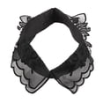 thumbnail image 4 of Gasa Mujer Extraíble vintage Media de cuello falso extraíble - Negro # 4, Collar Negro 4 Yinane Camisa de cuello, 4 of 8