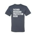 thumbnail image 2 of Wild Bobby,Father Husband Protector Hero Best Dad Husband Gift, Father's Day, Men Graphic Tees, Vintage Heather Blue, 4XL, 2 of 3