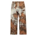 thumbnail image 4 of XFeng Men Pleated Wide Leg Dress Pants Casual Loose Trousers, 4 of 5