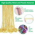 thumbnail image 3 of Triani 24Pcs 31.5 Inch 5 mm Mardi Gras Bead Necklaces Party Favor Beads for Men, Women & Kids Christmas Beads Necklace Costume for Wedding Birthday Baby Shower Supplies Decor(Gold), 3 of 7