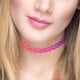 thumbnail image 4 of Collar, Gargantilla Gótica Colorida Clásica Y Gargantilla De Terciopelo De Encaje Lindo Negro Conjunto para Niñas Y Mujeres, 4 of 8