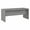 Modern Gray, variant on Pemberly Row 72W Bow Front Desk in Gray Sand - Engineered Wood