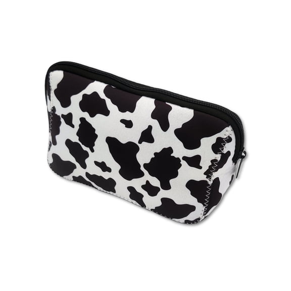 Toiletry Case, Cosmetic Makeup Bag & Toiletry Bag for Women (Cow Print, Large)