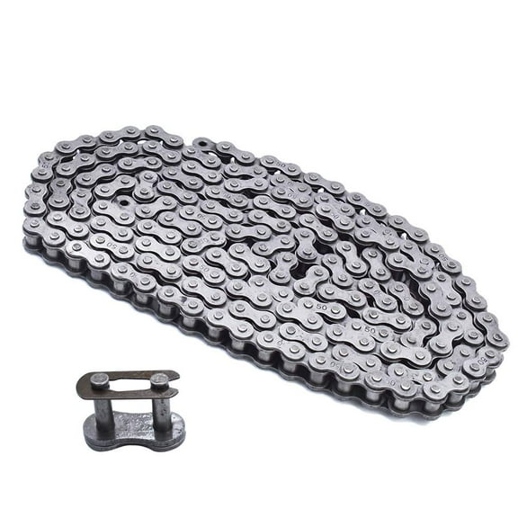 findmall New #50 Roller Chain 10 Feet with 1 Connecting Link