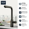 thumbnail image 3 of Grohe 30 271 Essence 1.75 GPM Single Hole Pull Out Kitchen Faucet - Silver, 3 of 4