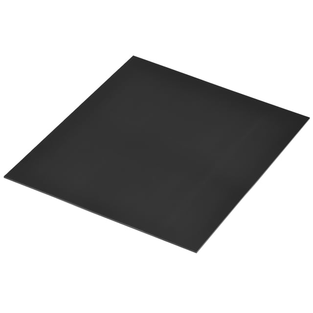 Hoja UHMW de Uxcell, hoja de polietileno de peso molecular ultra alto, placa de plástico duro 12''x12''x0.08'' negra, 2 piezas