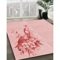 thumbnail image 3 of Ahgly Company Machine Washable Indoor Rectangle Transitional Pastel Red Pink Area Rugs, 2' x 3', 3 of 7