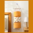 thumbnail image 2 of Bolsa de almacenamiento colgante para puerta, estantes colgantes, neceser de noche para armario, oficina en casa 3 bolsillos naranja, 2 of 8