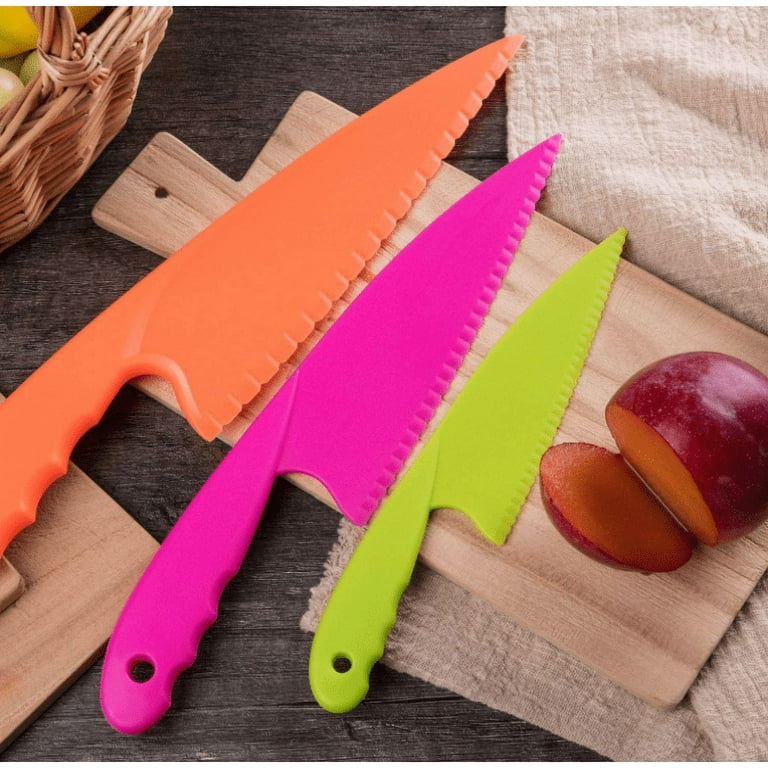 8pcs/set Kids Kitchen Knife Set, Safe Cooking Knife And Plastic