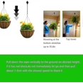 thumbnail image 3 of 4 Pack Plant Pulley Retractable Plant Hook Pulley Adjustable Plant Hanger Hanging Flower Basket For Garden Baskets Pots And Birds Feeder In Different, 3 of 5