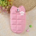 thumbnail image 3 of PEACNNG Dog Vest Jacket with Cute Paw Print - Snap Button Closure  Polyester Filled  Machine Washable  Non-Waterproof  All-Season Pet Outerwear for Small to Medium Breeds - Cozy Warm Fall, 3 of 7