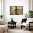 thumbnail image 5 of Framed Canvas Print Vintage Country Landscape Wall Art Set of 2 Modern Farmhouse Decorative for Living Room Bedroom - 24"x36"x2 BLACK, 5 of 8
