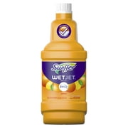 Swiffer WetJet Multi-Purpose Floor and Hardwood Liquid Cleaner Solution Refill, with Febreze Sweet Citrus & Zest, 42.2 fl oz