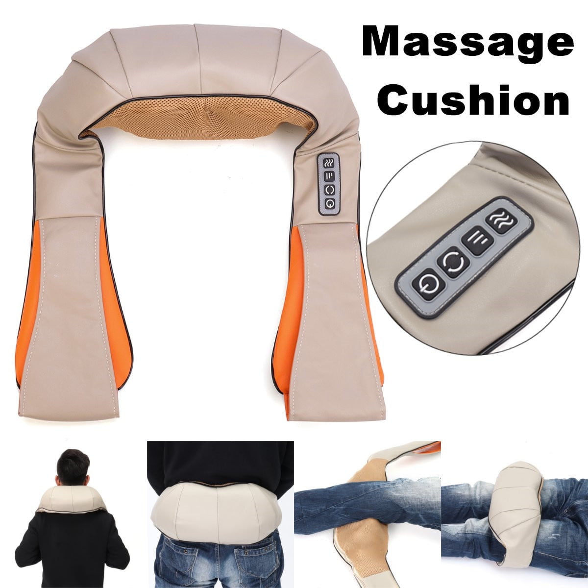 Electric Shiatsu Back and Neck Massager Foot Massager with Heat ...