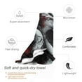 thumbnail image 3 of Balery Cool Black And White Dragon Print Towels - Luxurious Jumbo Bath Sheet - Highly Absorbent and Quick Dry Extra Large Bath Towel - Super Soft Hotel Quality Towel-, 3 of 8