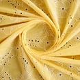 thumbnail image 2 of Zelouf Stella Eyelet Embroidery Stripe Voile  , Sewing, DIY, Crafts Fabric by the Yard, Lemon, 7 Yard, 2 of 3