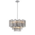 thumbnail image 4 of ADD-308-CH-SM Crystorama Lighting Addis - 9 Light Chandelier-14.25 Inches Tall and 22 Inches Wide-Polished Chrome Finish-Smoke Glass Color, 4 of 10