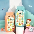 thumbnail image 4 of Xubinwww Portable Learning Cell Phone With Pacifier Educational Toys Babies Mobile Phone Toy 15 Functions Including Weather Sound Effects Piano Music Etc Babies Phone Toy Multiplication Table Body, 4 of 4