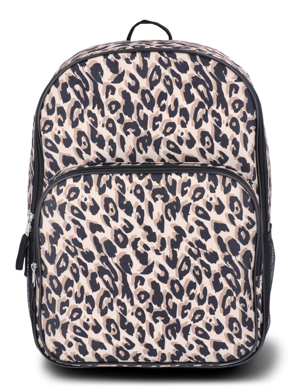 Girls' 16" Leopard Spots Backpack, Black