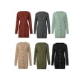 thumbnail image 1 of SUNSIOM Women's Fall Open Front Cardigan Long Sleeve Sweater Knit Sweaters with Pockets, 1 of 10