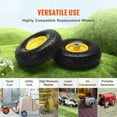 thumbnail image 6 of Solid PU Run Flat Tire Wheel 10 Inch 2 Pack 400 lbs Dynamic Load 450 lbs Static Load Flat Free Tubeless Tire for Hand Truck Utility Cart Dolly Garden Trailer, 6 of 6