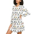 thumbnail image 3 of joogoo Animal Birds Women's Long Sleeve Nightgown Sleepwear L, 3 of 8