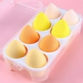 thumbnail image 1 of Nvzi Juego de 8 esponjas de belleza, esponja para difuminar maquillaje líquido y en crema, esponja para base de maquillaje natural, con caja de almacenamiento, amarillo A10, 1 of 4