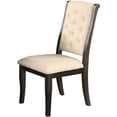 thumbnail image 1 of Best Master Furniture 19" Solid Wood Dining Side Chair in Brown (Set of 2), 1 of 1
