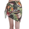 thumbnail image 2 of Bingfone Watercolor Tropical Flowers Women's Sarong Swimsuit Cover Ups Bathing Suit Coverups Chiffon Beach Wrap Skirts, 2 of 7