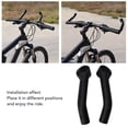 thumbnail image 3 of Bike Handlebar End Aluminum Alloy Lightweight Comfortable Grip Horn Bar Extender for Long Distance Riding, 3 of 7