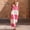 Pink, variant on Morttic Women's Striped Color Block V-Neck Sleeveless Maxi Dress – Loose Fit, Pockets, Summer Vacation & Daily Wear Pink，M