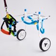 thumbnail image 2 of Pet Wheelchairs Aluminum Rehabilitation Cart Pets Paralysis Assisted Scooter Hind Disabled Anti-shock Aiding Vehicle General Assisted Weak Scooters, 2 of 9