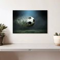 thumbnail image 2 of Elephant Stock Fast Trail Soccer Ball Wall Art - Horizontal Canvas Wall Art - Living Room Wall Decor - Sports Canvas - Black And White Decor - 12" x 8", 2 of 8