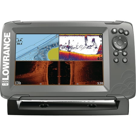 Lowrance 000-14294-001 HOOK-2 7 Fishfinder with TripleShot Transducer, US/Canada Nav+ Maps, CHIRP, DownScan Imaging & 7
