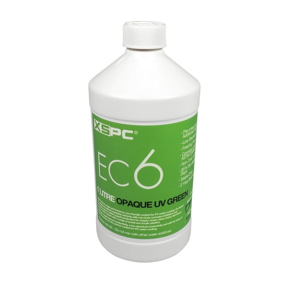 XSPC EC6 High Performance Premix PC Coolant, Opaque, 1000 mL, UV Green