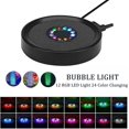 thumbnail image 2 of Lámpara de burbujas sumergible para acuario, luz de burbujas de aire de 1,5 W, iluminación para acuario, IP65, resistente al agua, 12 LED, iluminación decorativa con burbujas de aire, 2 of 5