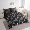 thumbnail image 3 of Castle Fairy Kids Teens Christmas Tree Twin Bedding Sets 7-Piece,Xmas Festival Bedding Comforter Set Microfiber,Happy New Year Breathable Sheet Sets,Breathable Home Decor,Reversible, 3 of 8