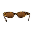 thumbnail image 2 of Women Classy Thick Temple Mod Cat Eye Plastic Sunglasses Tortoise Brown, 2 of 4