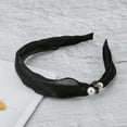 thumbnail image 6 of Unique Bargains 1 Pc Faux Pearls Headbands for Women Black, 6 of 6