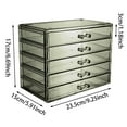 thumbnail image 2 of Cosmetic Makeup Organizer 5 Drawer Acrylic Storage Solution for Cosmetics Jewelry Beauty Supplies Clear Organizer Ideal for Girls’ Room and College Dorm Counter, 2 of 4