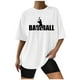 thumbnail image 1 of Camisas sexy de verano para mujer Blusa regular estampada con cuello redondo y manga corta OAVQHLG3B Store lin121212, 1 of 5