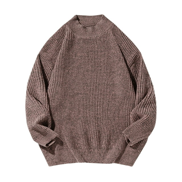 Admvng Mens Sweater Crew Neck Knit Pullover Soft Lightweight Long Sleeve,Sizes M-2XL