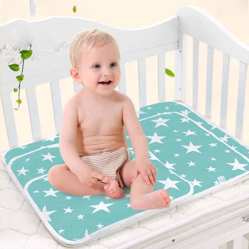 Waterproof Chang Diaper Pad Cotton Washable Baby Urine Mat Nappy Bed RE 